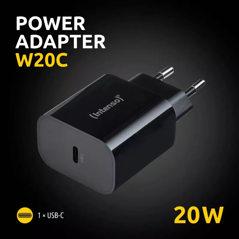 Power Adapter Intenso W20C 20W USB-C Black
