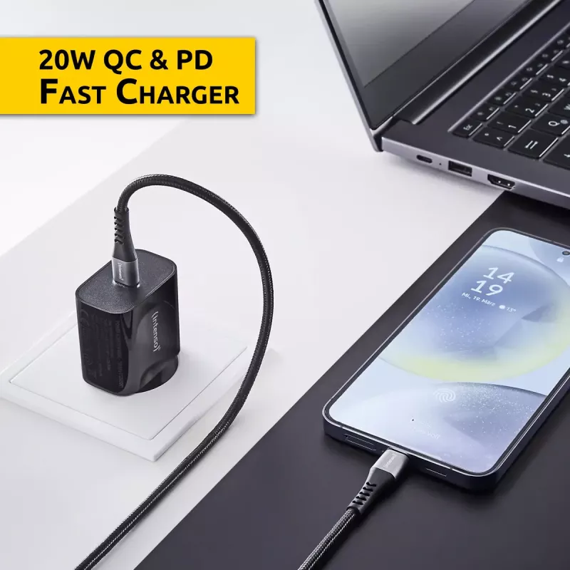 Power Adapter Intenso W20C 20W USB-C Black