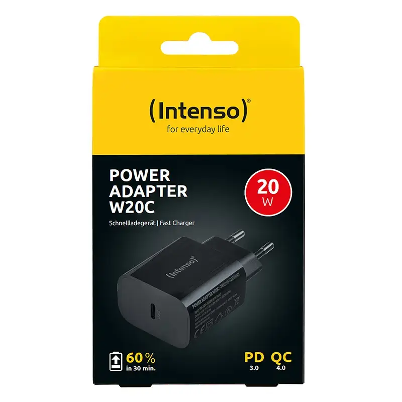 Power Adapter Intenso W20C 20W USB-C Black