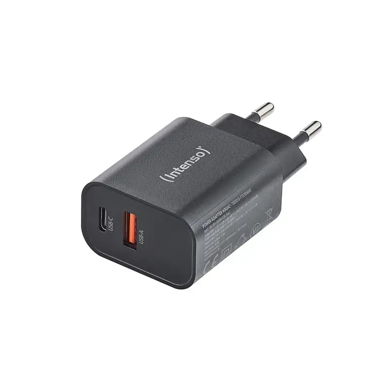 Power Adapter Intenso W30AC 30W USB-A USB-C Black