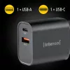 Power Adapter Intenso W30AC 30W USB-A USB-C Black