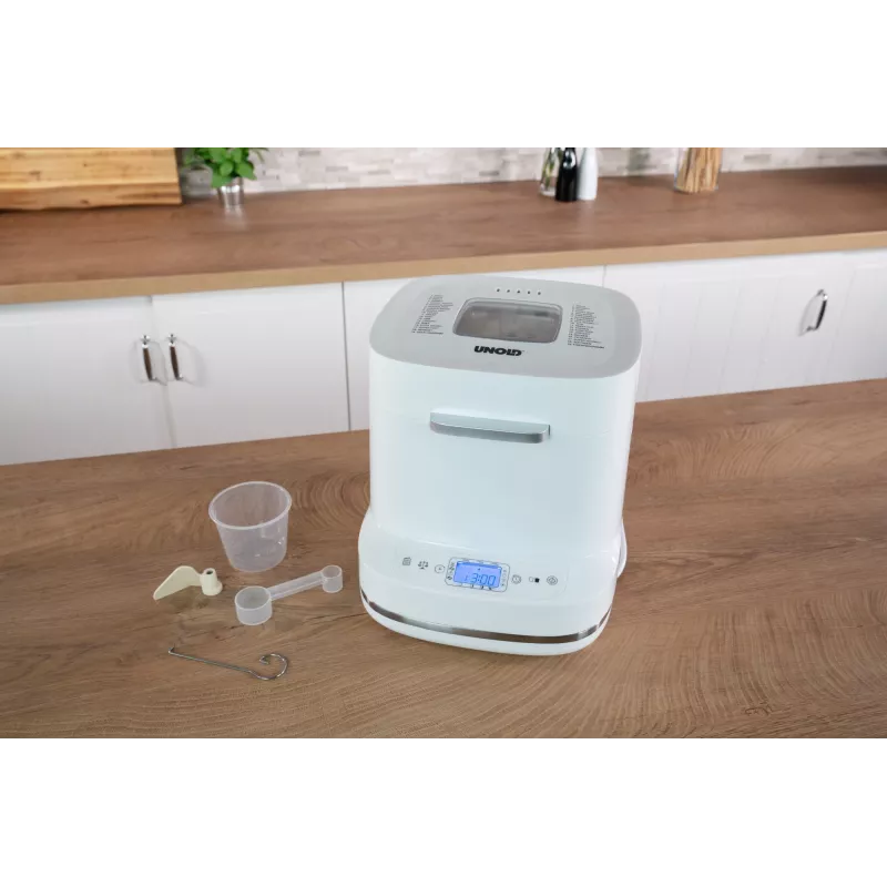 Bread maker Unold Esge Backmeister Bernd 68120 — 550 W, max loaf 1 kg, white, plastic housing