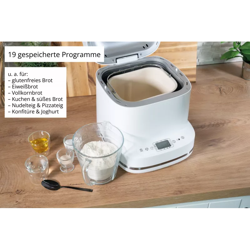 Bread maker Unold Esge Backmeister Bernd 68120 — 550 W, max loaf 1 kg, white, plastic housing