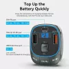Car charger Vention 3-Port USB (USB-C + 2× USB-A) 30W/18W/5W Black
