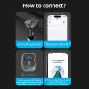Car charger Vention 3-Port USB (USB-C + 2× USB-A) 30W/18W/5W Black