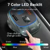 Car charger Vention 3-Port USB (USB-C + 2× USB-A) 30W/18W/5W Black