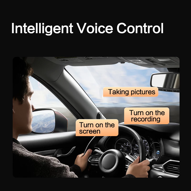 Car Video Recorder IMOU S800PRO 4K Ultra HD Wi‑Fi DC — 3840×2160, 123° viewing angle, 3″ display, MicroSD up to 256 GB, USB‑C
