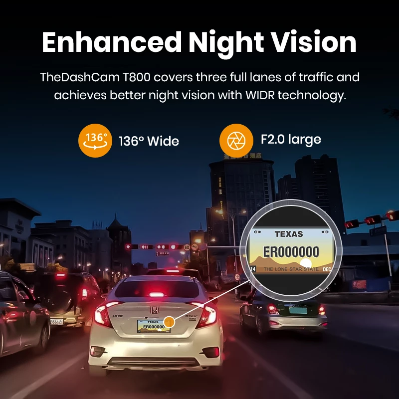Imou T800 dashcam 4K Ultra HD Wi-Fi DC Black