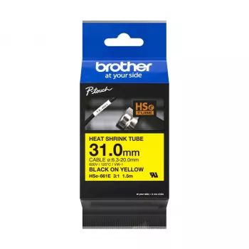 Printer Ribbon Brother HSe-661E Black 3.1 cm x 1.5 m