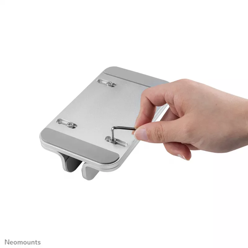 Laptop holder Neomounts NSLS300SILVER 11–17 inch aluminium, height 0–42 mm, width 0–150 mm, depth 0–92 mm, silver