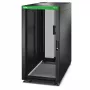 APC Easy Rack, 24U, Black, With Roof, Castors, Feet, 4 Brackets, and Side Panels, No Bottom, 1198H x 600W x 1200D mm