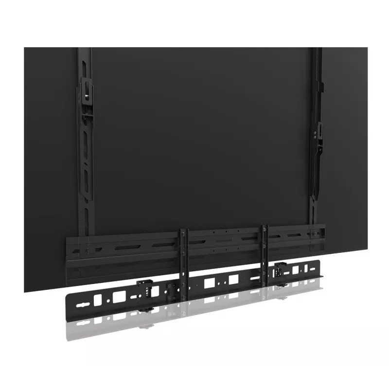 Videobar mount Neomounts AV30-500BL for 43–110 inch displays — VESA up to 600×400, max 10 kg, width 900 mm
