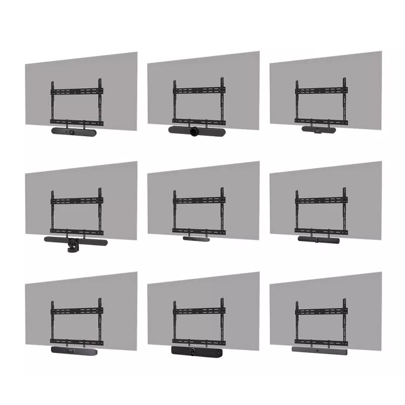 Videobar mount Neomounts AV30-500BL for 43–110 inch displays — VESA up to 600×400, max 10 kg, width 900 mm