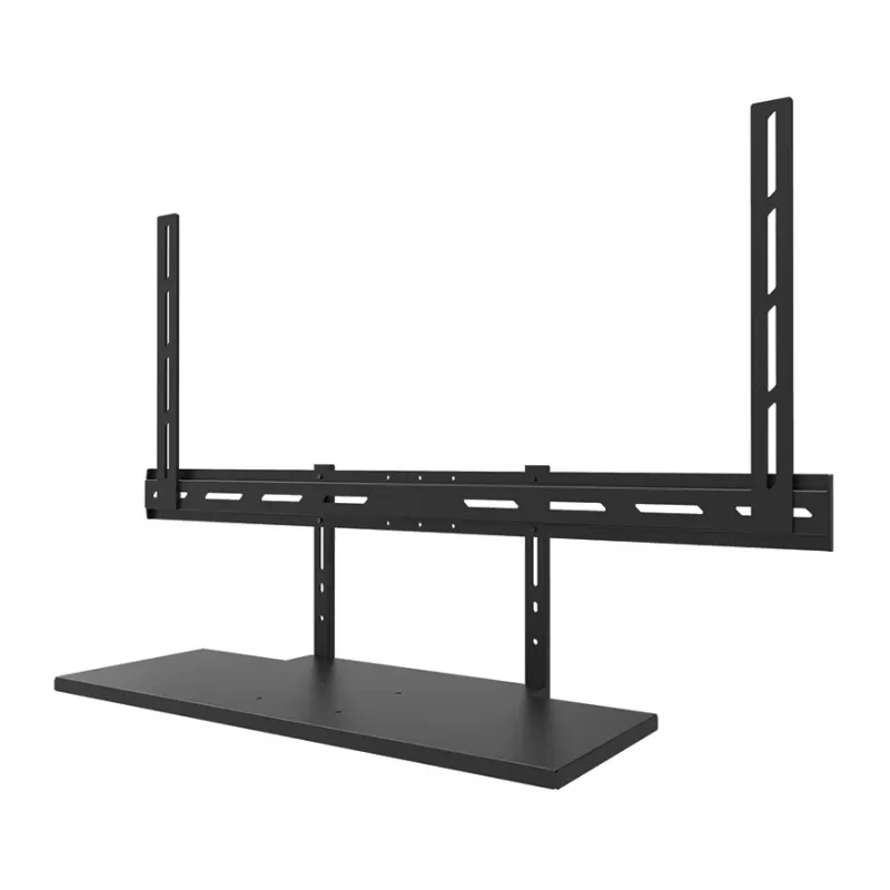 Shelf keyboard kit Neomounts AV40-500BL for 43–110 inch screens, VESA up to 600x400, max load 2.5 kg, 900×279×640 mm