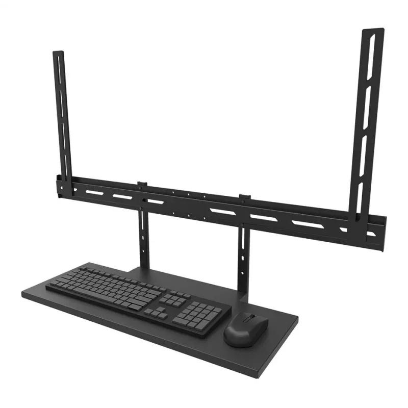 Shelf keyboard kit Neomounts AV40-500BL for 43–110 inch screens, VESA up to 600x400, max load 2.5 kg, 900×279×640 mm