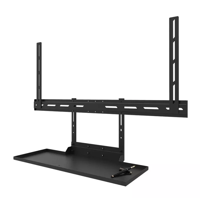 Shelf keyboard kit Neomounts AV40-500BL for 43–110 inch screens, VESA up to 600x400, max load 2.5 kg, 900×279×640 mm