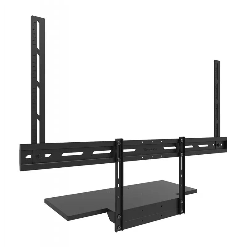 Shelf keyboard kit Neomounts AV40-500BL for 43–110 inch screens, VESA up to 600x400, max load 2.5 kg, 900×279×640 mm