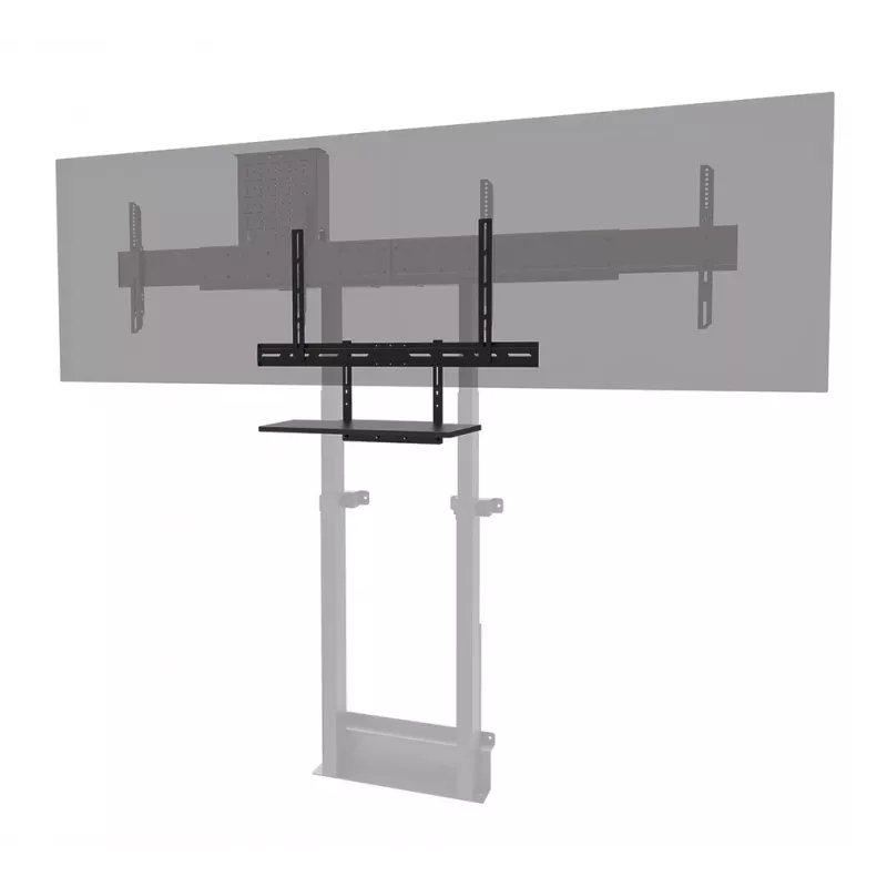Shelf keyboard kit Neomounts AV40-500BL for 43–110 inch screens, VESA up to 600x400, max load 2.5 kg, 900×279×640 mm