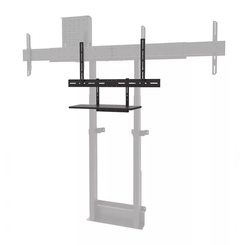 Shelf keyboard kit Neomounts AV40-500BL for 43–110 inch screens, VESA up to 600x400, max load 2.5 kg, 900×279×640 mm