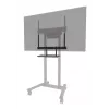 Shelf keyboard kit Neomounts AV40-500BL for 43–110 inch screens, VESA up to 600x400, max load 2.5 kg, 900×279×640 mm