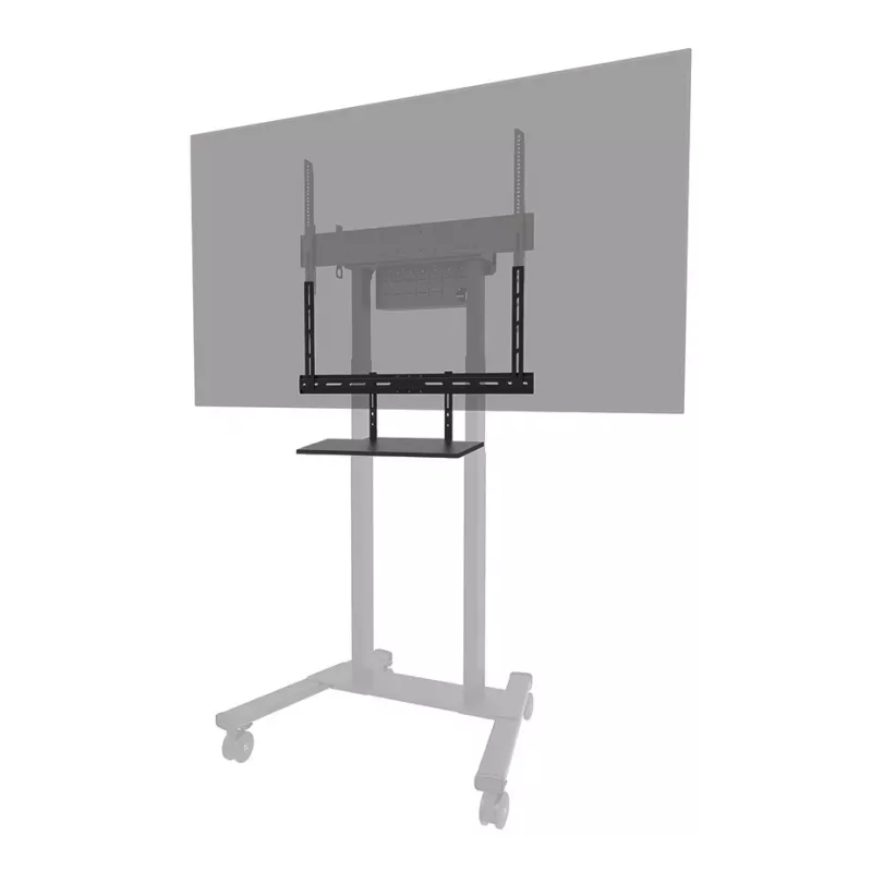 Shelf keyboard kit Neomounts AV40-500BL for 43–110 inch screens, VESA up to 600x400, max load 2.5 kg, 900×279×640 mm