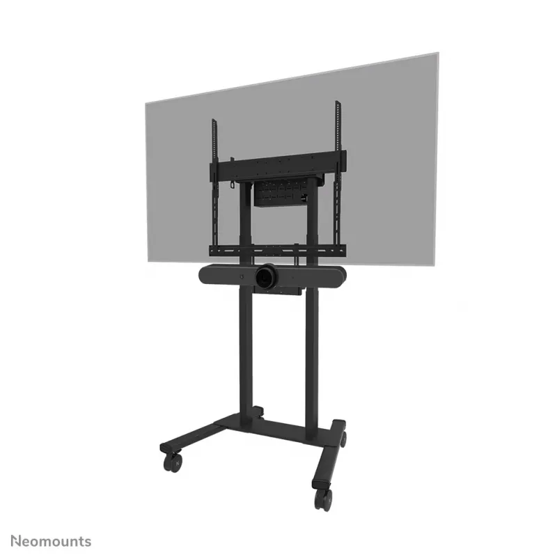 Videobar and laptop shelf kit Neomounts AV60-500BL for 43–110 inch displays, VESA up to 600x400, max load 8 kg, width 900 mm