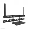 Videobar and laptop shelf kit Neomounts AV60-500BL for 43–110 inch displays, VESA up to 600x400, max load 8 kg, width 900 mm