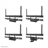 Videobar and laptop shelf kit Neomounts AV60-500BL for 43–110 inch displays, VESA up to 600x400, max load 8 kg, width 900 mm