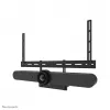Videobar and laptop shelf kit Neomounts AV60-500BL for 43–110 inch displays, VESA up to 600x400, max load 8 kg, width 900 mm