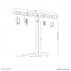 Neomounts AV80-500BL Videobar floor stand - VESA - max 10 kg - universal