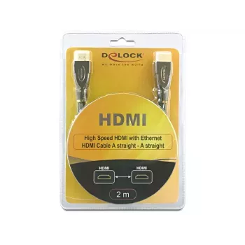HDMI Cable DeLOCK 2m AM/AM Black
