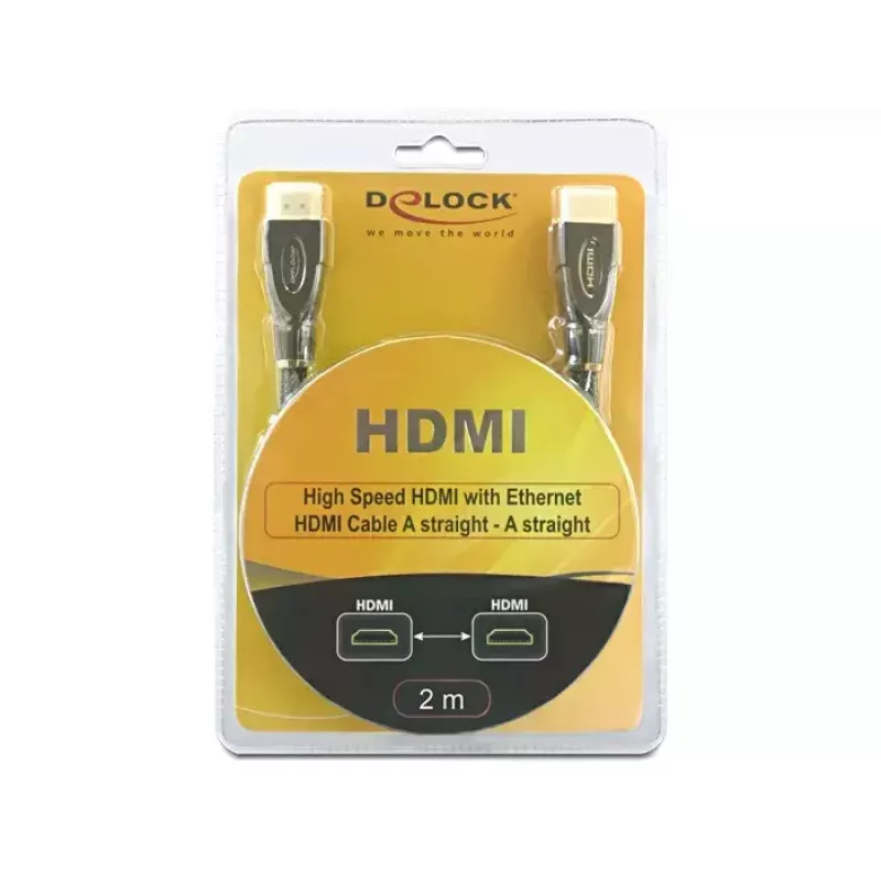 HDMI Cable DeLOCK 2m AM/AM Black