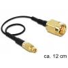 Coaxial Cable DeLOCK 88471 0.12 m MMCX SMA Gold Black