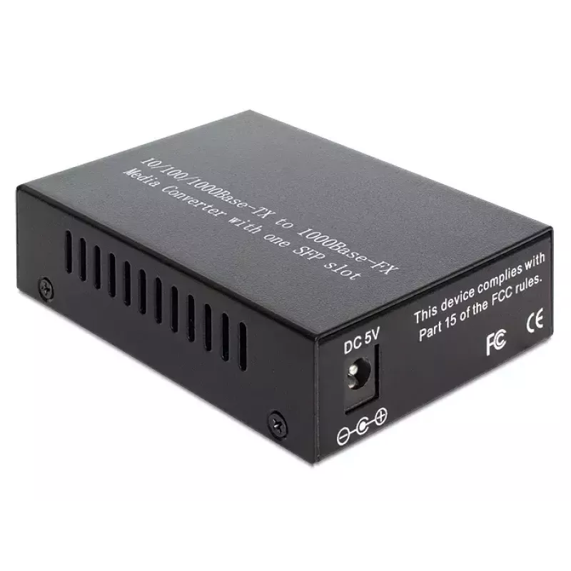 Media Converter DeLOCK 1000Base-T to SFP 1000 Mbit/s Black