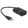 USB Cable DeLOCK 62588 0.15m USB A Black