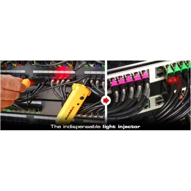 Network cable tester PatchSee RO/PRO-PL Light injector Black Yellow
