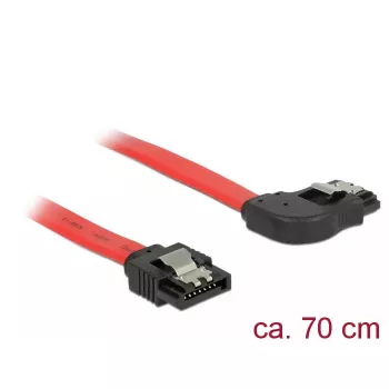 SATA cable DeLOCK 83970 0.7 m SATA 7-pin Black Red