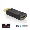 DisplayPort to HDMI adapter cable Innovation IT PI150 — DP to HDMI, gold-plated contacts, black