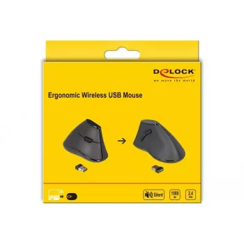 Mouse Office DeLOCK 12622 Right-hand RF Wireless Optical 1000 DPI
