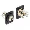 Connector DELOCK 86790 female 6.35 mm black/silver, 25.2×31.5×31.4 mm