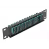 Fiber Optic Patch Panel DeLOCK 10 inch 12 Port SC Duplex aqua 1U black