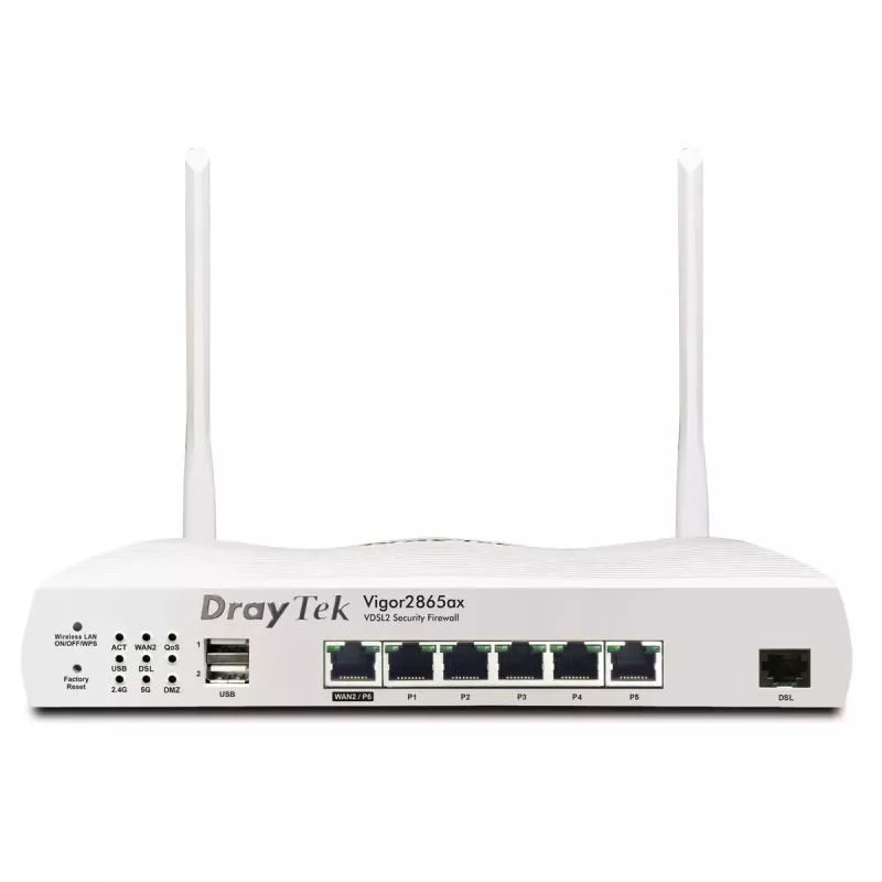Tabletop router DrayTek Vigor 2865ax Dual-band Wi-Fi 6