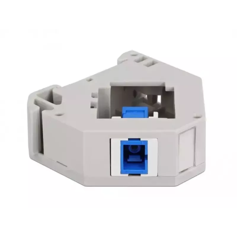 Keystone module DELOCK 87164 — SC to SC adapter, colours: blue/grey/white, 60.1×59.4×21.6 mm