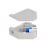 Keystone module DELOCK 87164 — SC to SC adapter, colours: blue/grey/white, 60.1×59.4×21.6 mm