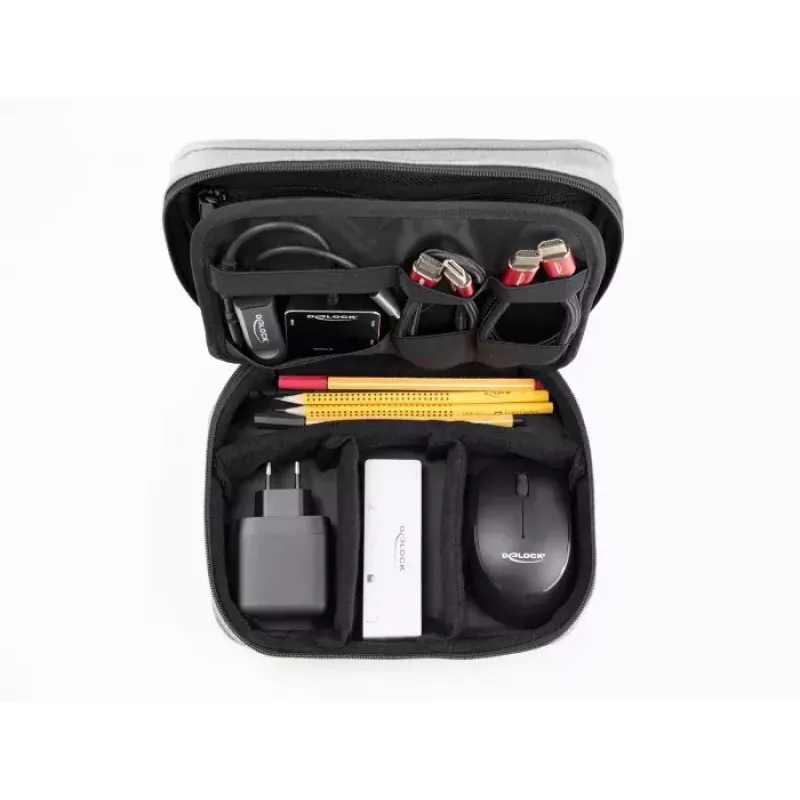 Tool Storage Case DeLOCK 18412 Grey Polyester 175x235x60mm