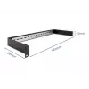 Cable rail DeLOCK 19 inch DIN rail Panel 1U black