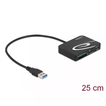 Card Reader DeLOCK 91756 Black MicroSD SD MMC USB 5 Mbit/s