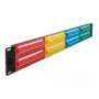Delock 19 inch Patch Panel 48 Port Cat.5e 2U Coloured RJ-45