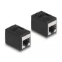 DeLOCK Adapter RJ45 jack to RJ45 jack Cat.6A black