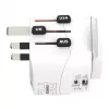Power Plug Adapter Skross 61663 Universal White 100-250V 2.4A USB